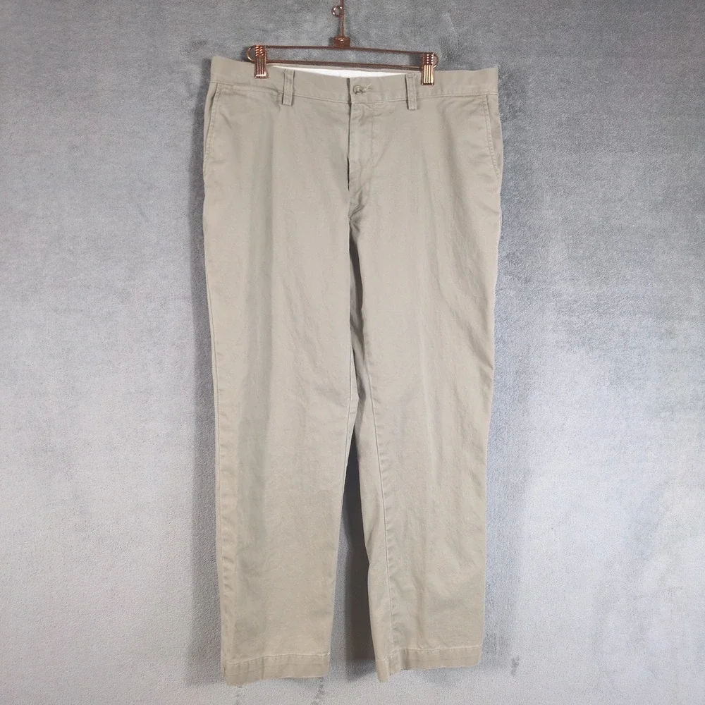 Polo Ralph Lauren Classic Fit Khaki Chino Pants Mens 38x32 Tan Cotton
